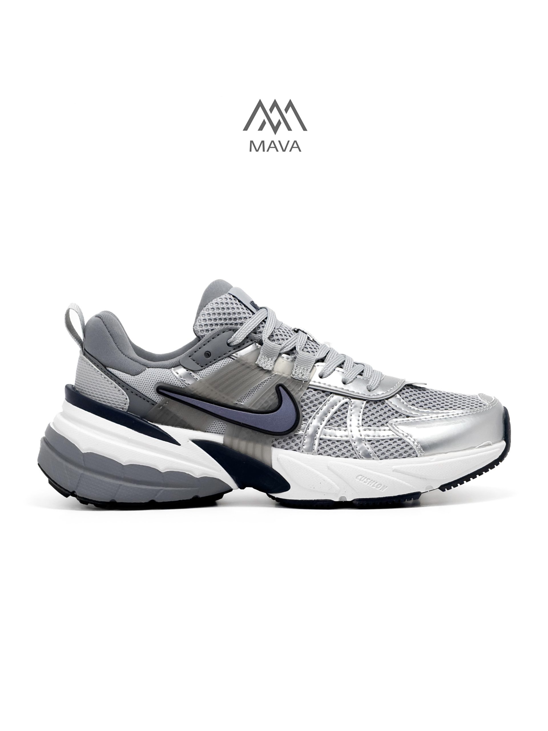 کفش نایک ویتوکی ران نقره ای آبی Nike V2K Run